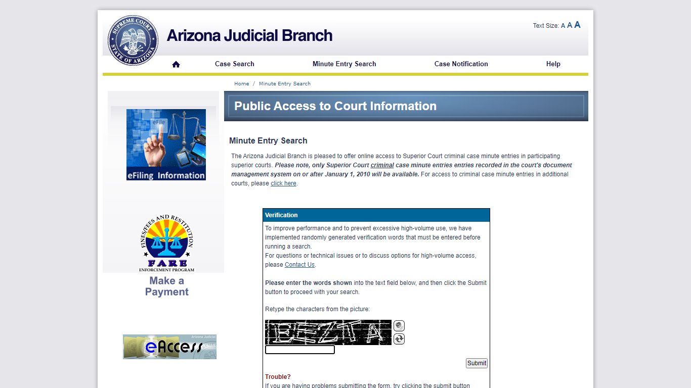 Public Access - Arizona