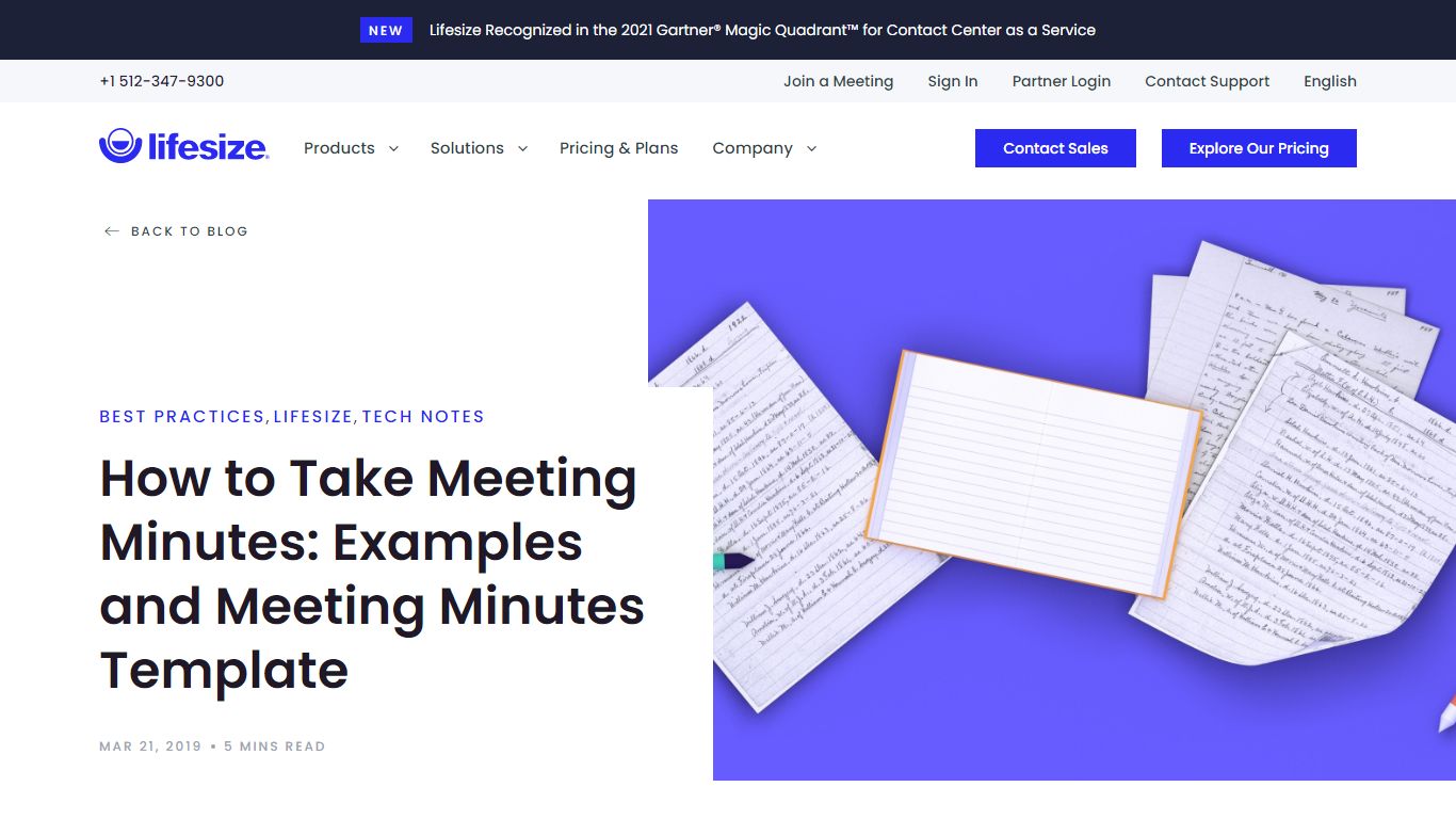 How to Take Meeting Minutes: Examples and Meeting Minutes ... - Lifesize